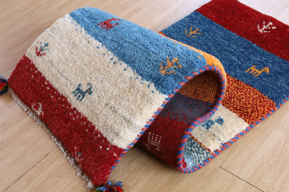 ギャッベ　123×40cm　縞模様