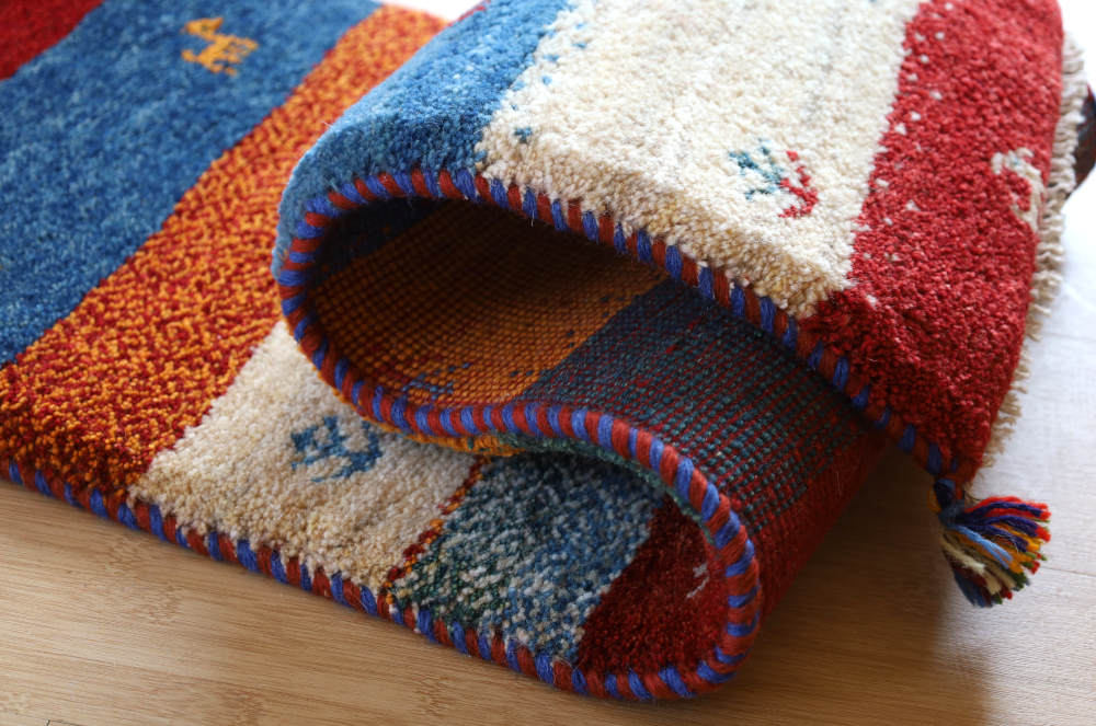 ギャッベ　123×40cm　縞模様