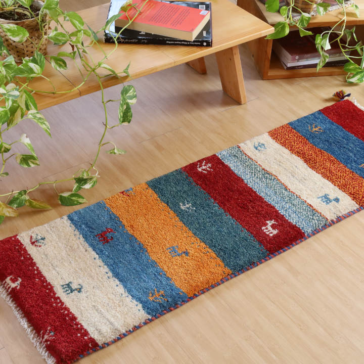 ギャッベ イラン・シーラーズ産　123×400cm