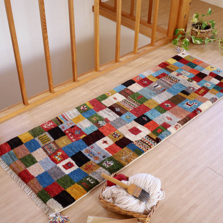 ギャッベ イラン・シーラーズ産　151×52cm