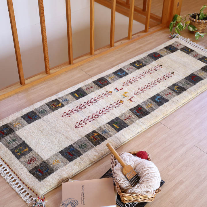 ギャッベ イラン・シーラーズ産　160×54cm