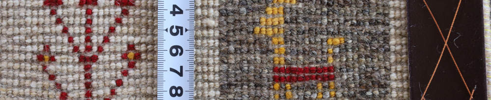 ギャッベ　160×54cm　ナチュラル・樹木