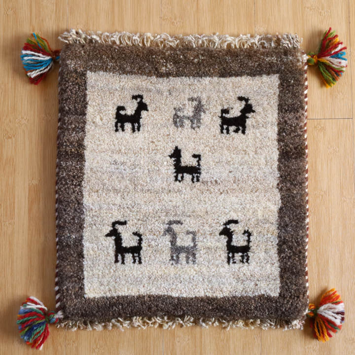 イラン産手織りギャッベ座布団