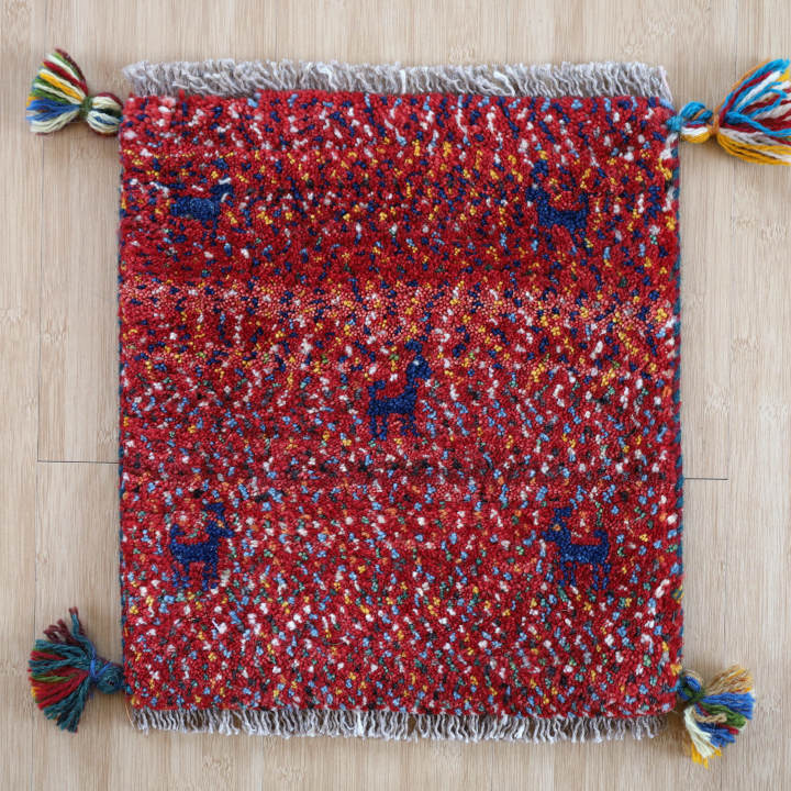 ギャッベ座布団 イラン・シーラーズ産　