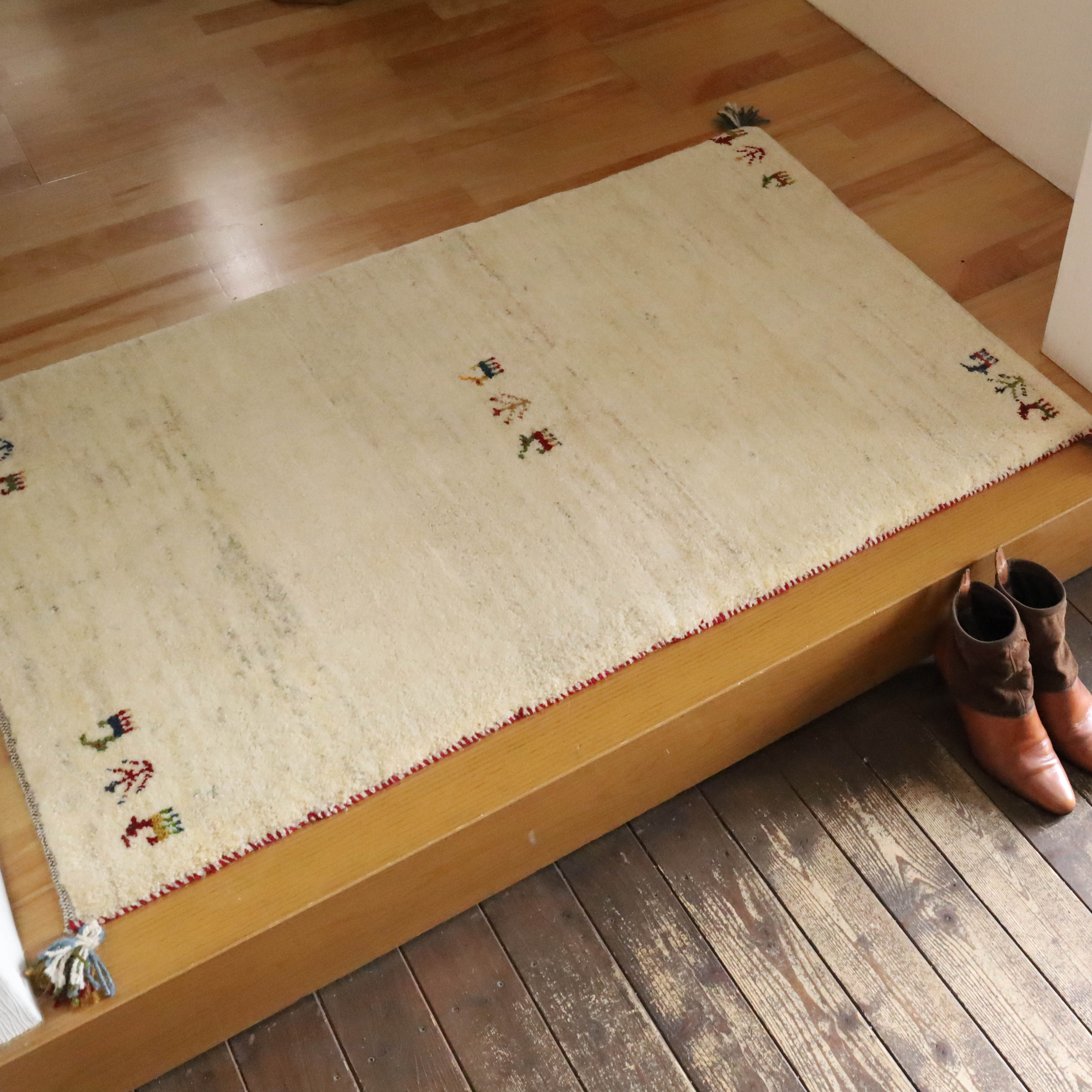 【在庫一掃セール】カシュガイ ギャッベ ウール100% 209×150cm ギャッベ一覧｜手織ラグの店クラフトワーク