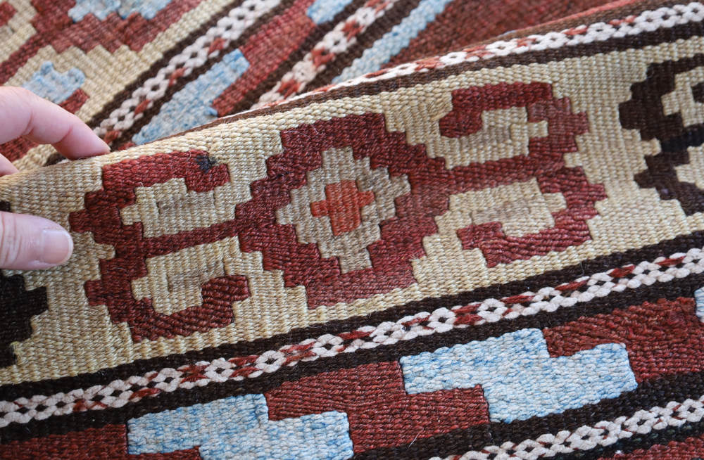 オールドキリム　イラン・アゼルバイジャン地方産　約166×74cm