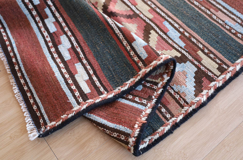 オールドキリム　イラン・アゼルバイジャン地方産　約166×74cm