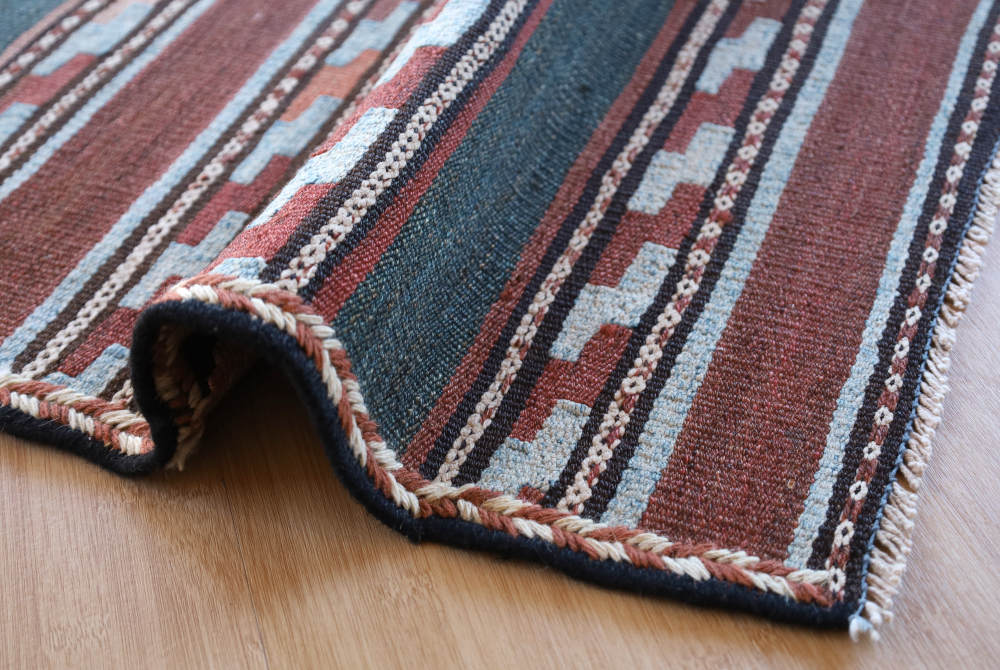 オールドキリム　イラン・アゼルバイジャン地方産　約166×74cm