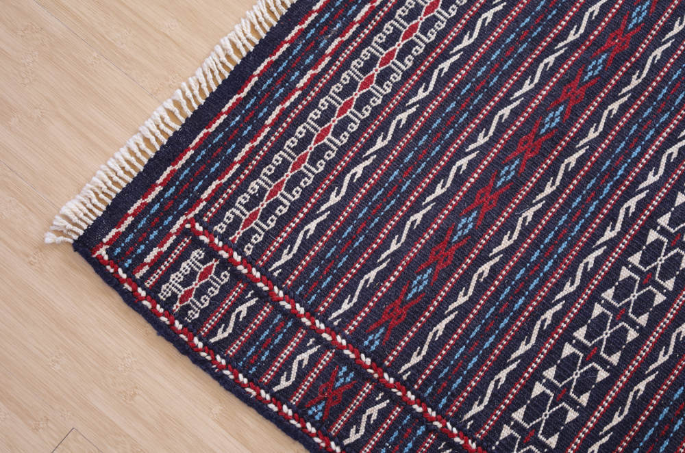 キリム玄関マット　イラン・カラート産　129×84cm 部分画像2