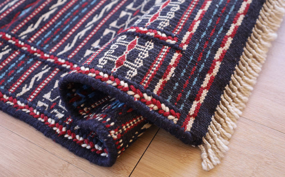 キリム玄関マット　イラン・カラート産　129×84cm 部分画像6