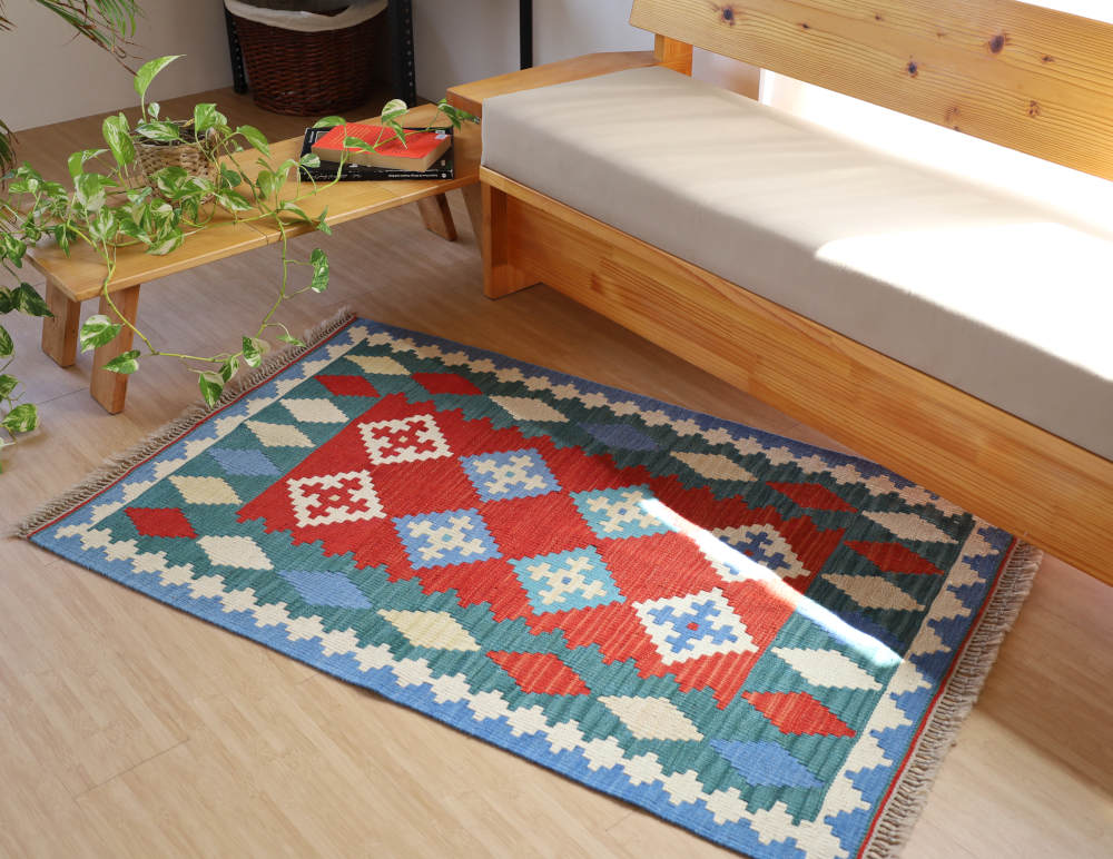 キリム玄関マット　シーラーズ産　133×87cm