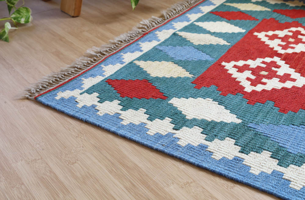 キリム玄関マット　イラン・シーラーズ産　133×87cm 部分画像2