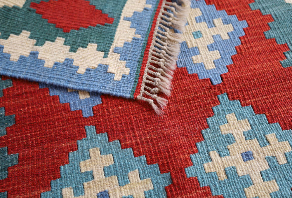 キリム玄関マット　イラン・シーラーズ産　133×87cm 部分画像3