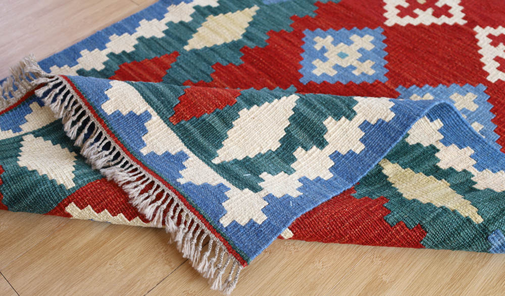 キリム玄関マット　イラン・シーラーズ産　133×87cm 部分画像5