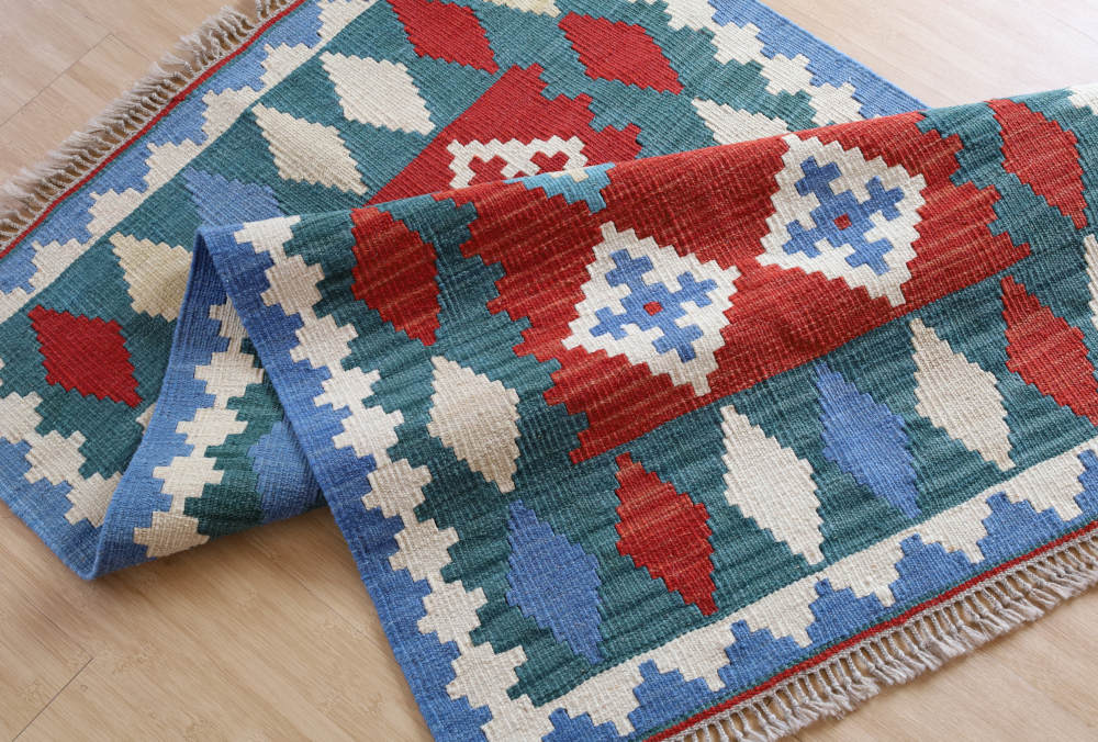 キリム玄関マット　イラン・シーラーズ産　133×87cm 部分画像6