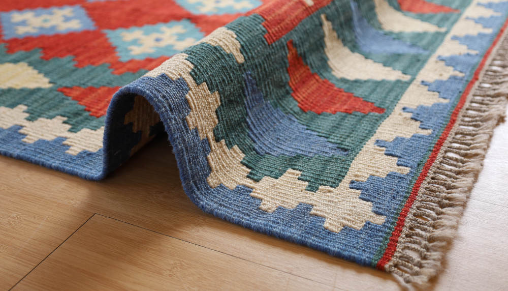 キリム玄関マット　イラン・シーラーズ産　133×87cm 部分画像6