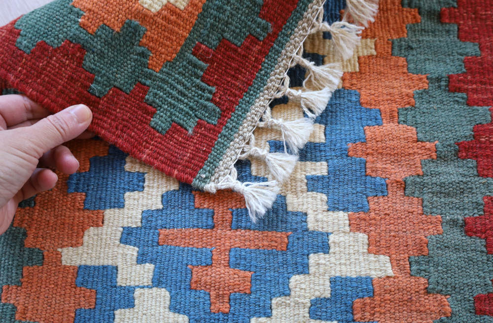  ミニキリム　シーラーズ産　k19115