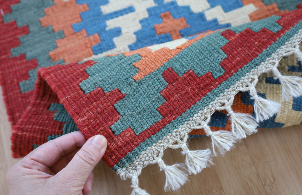  ミニキリム　シーラーズ産　k19115