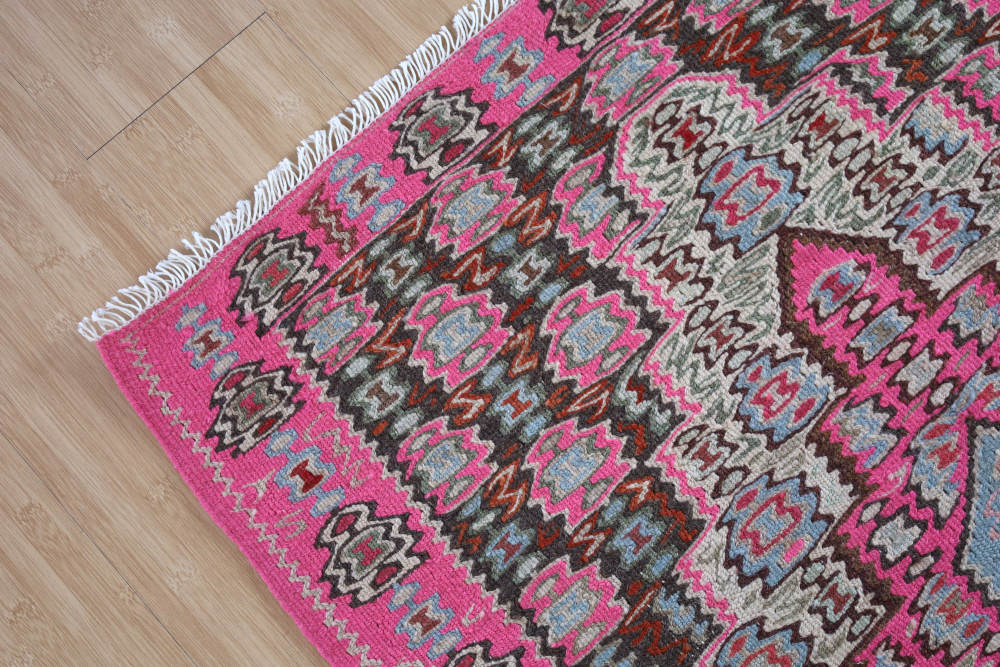 キリム玄関マット　イラン・セネ産　98×79cm 部分画像2