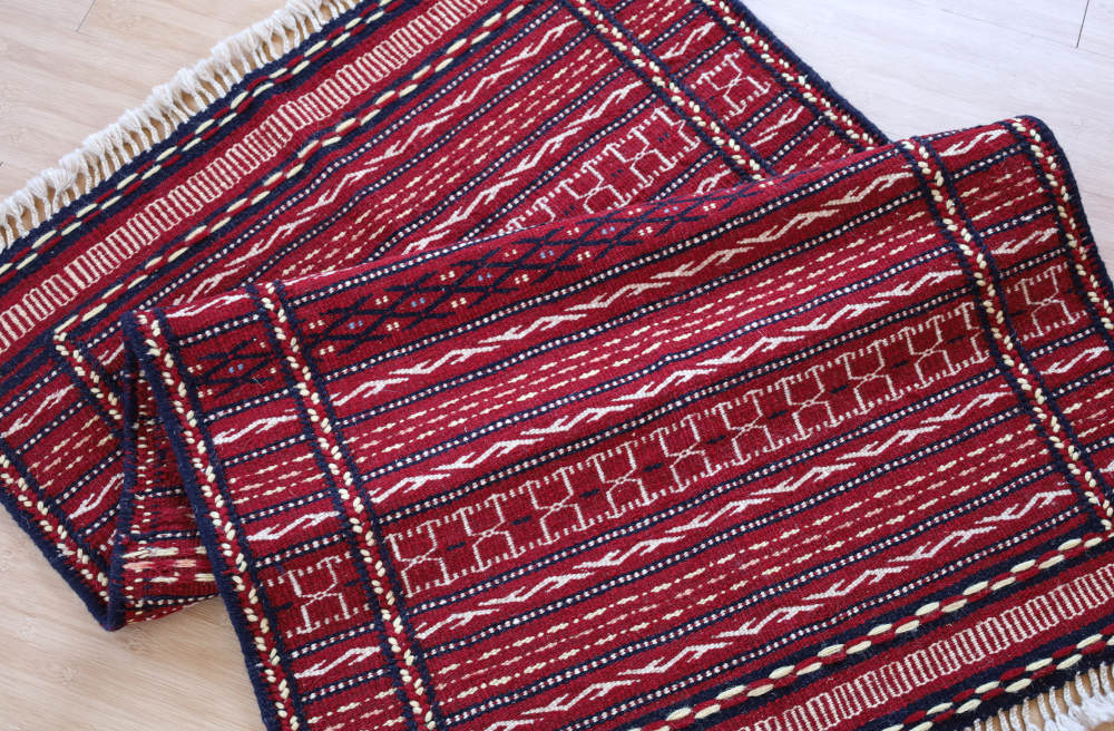 キリム玄関マット　イラン・カラート産　126×81cm 部分画像6