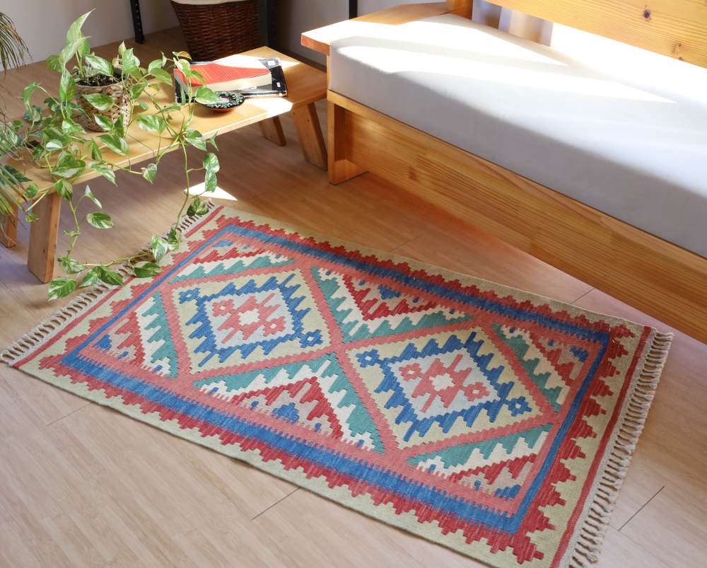 キリム玄関マット　シーラーズ産　121×78cm