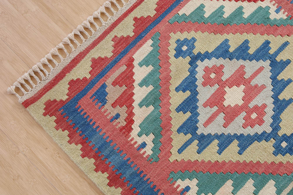 キリム玄関マット　イラン・シーラーズ産　121×78cm 部分画像1