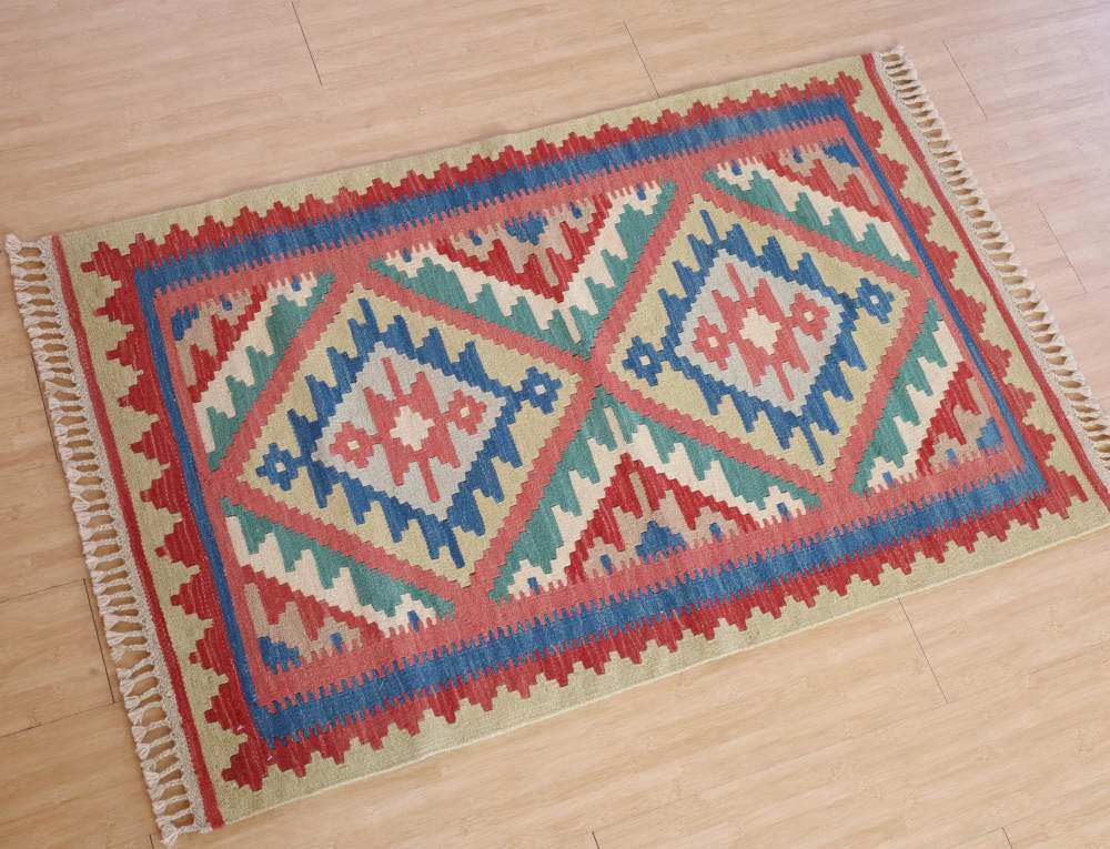 キリム玄関マット　イラン・シーラーズ産　121×78cm 部分画像2