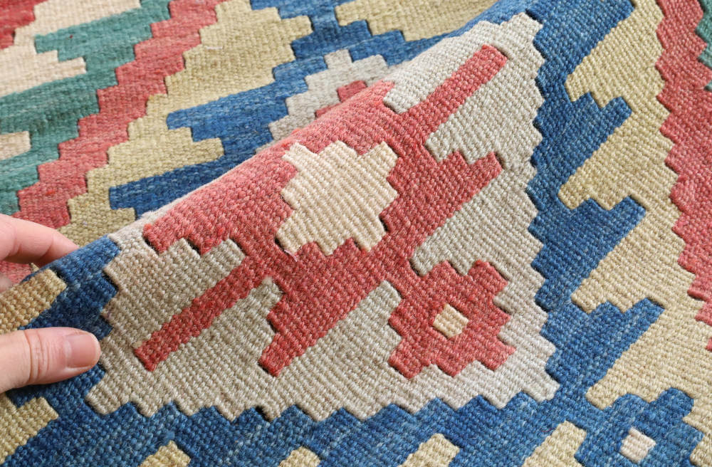 キリム玄関マット　イラン・シーラーズ産　121×78cm 部分画像4