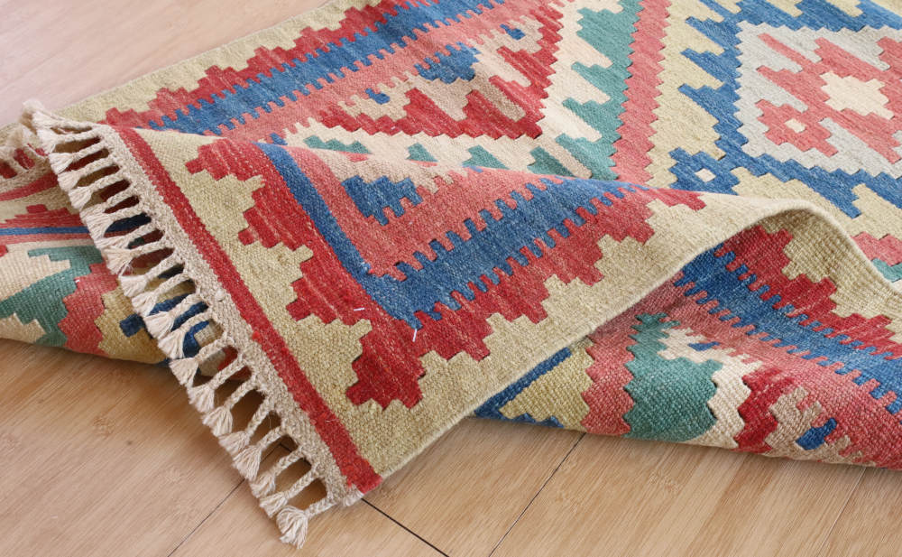 キリム玄関マット　イラン・シーラーズ産　121×78cm 部分画像5