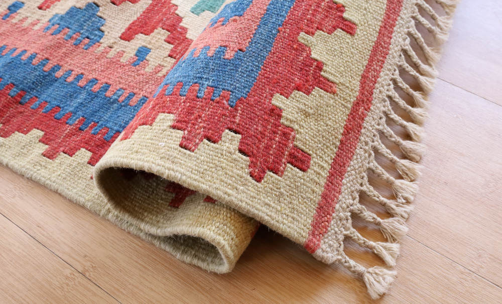 キリム玄関マット　イラン・シーラーズ産　121×78cm 部分画像6