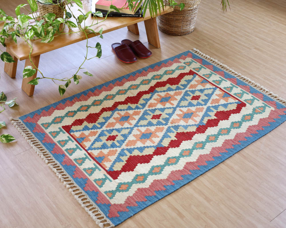 キリム玄関マット　シーラーズ産　118×80cm