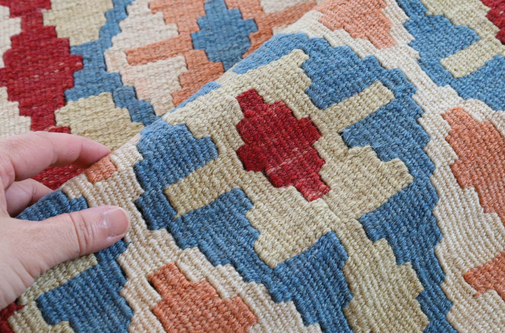 キリム玄関マット　イラン・シーラーズ産　118×80cm 部分画像4