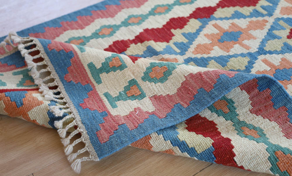 キリム玄関マット　イラン・シーラーズ産　118×80cm 部分画像5