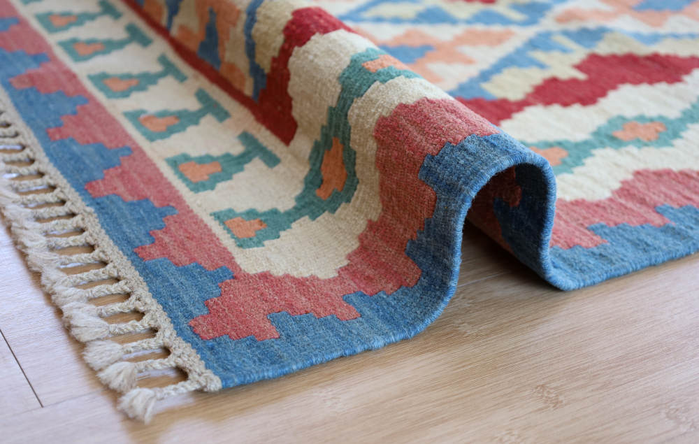 キリム玄関マット　イラン・シーラーズ産　118×80cm 部分画像6