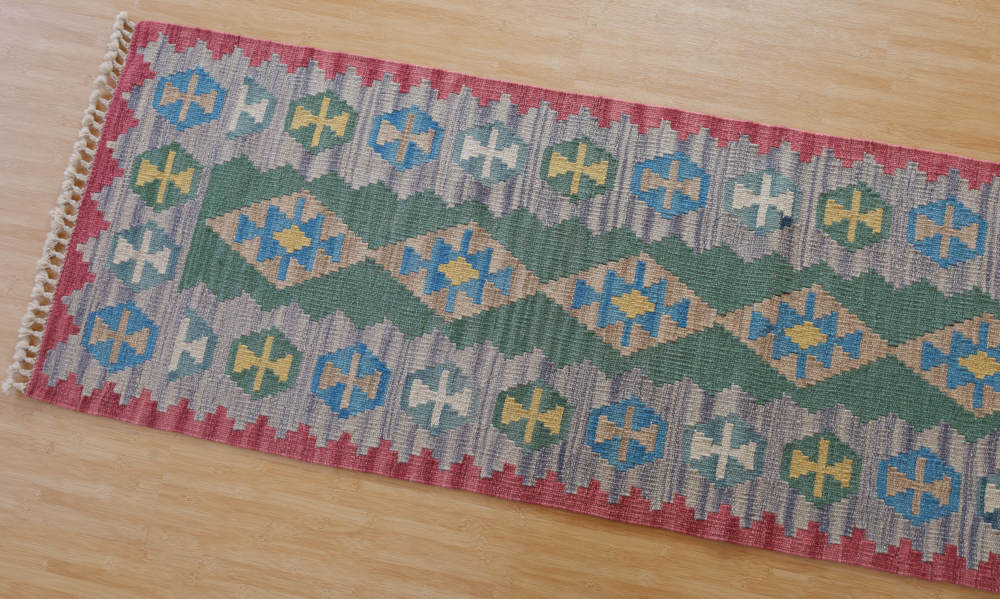 キリム　シーラーズ産　198×61cm　