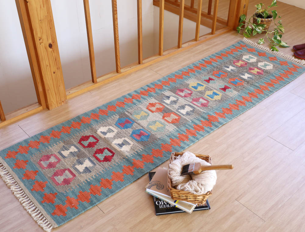 キリム　シーラーズ産　191×57cm　