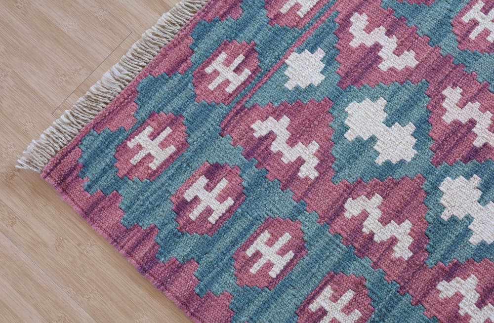 キリム玄関マット　イラン・シーラーズ産　90×66cm 部分画像2