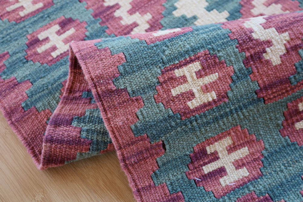 キリム玄関マット　イラン・シーラーズ産　90×66cm 部分画像6