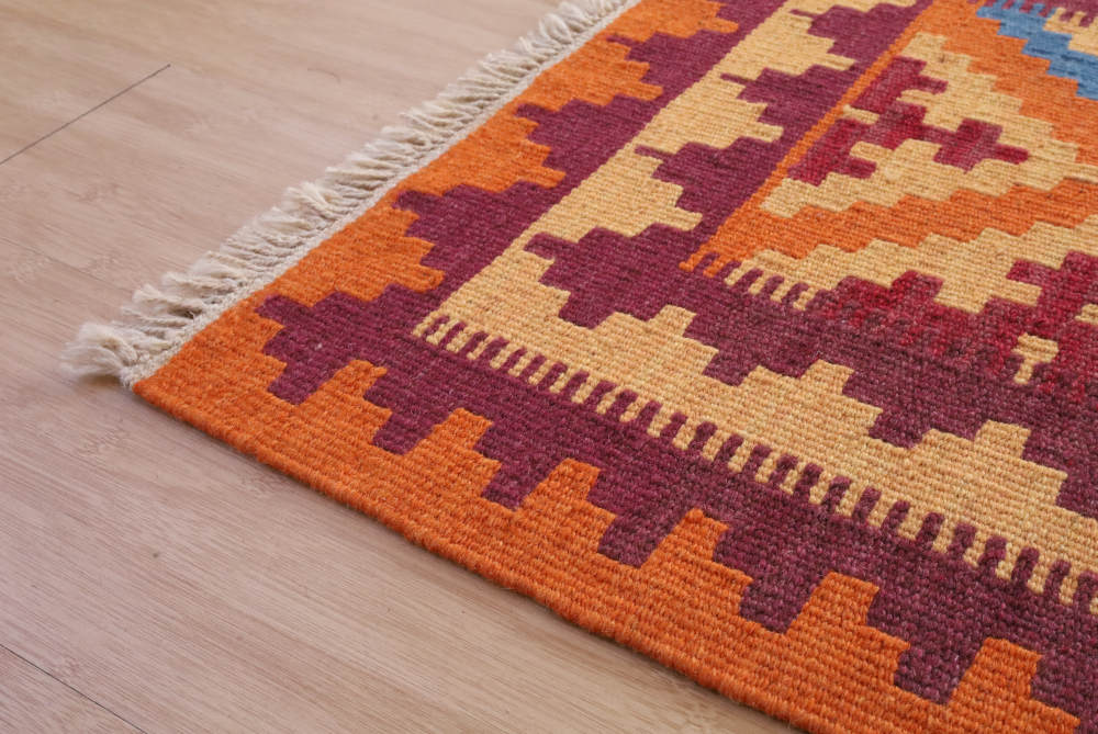 キリム玄関マット　イラン・シーラーズ産　100×64cm 部分画像2