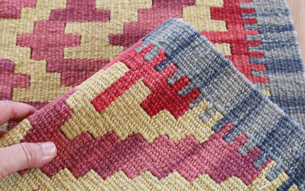 キリム玄関マット　イラン・シーラーズ産　90×61cm 部分画像4