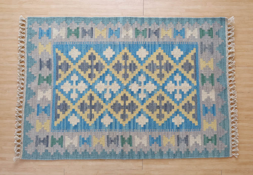 キリム玄関マット　イラン・シーラーズ産　121×84cm 部分画像1