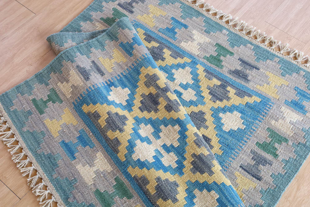 キリム玄関マット　イラン・シーラーズ産　121×84cm 部分画像6