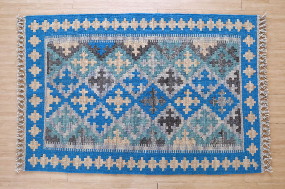 キリム玄関マット　イラン・シーラーズ産　124×84cm 部分画像1