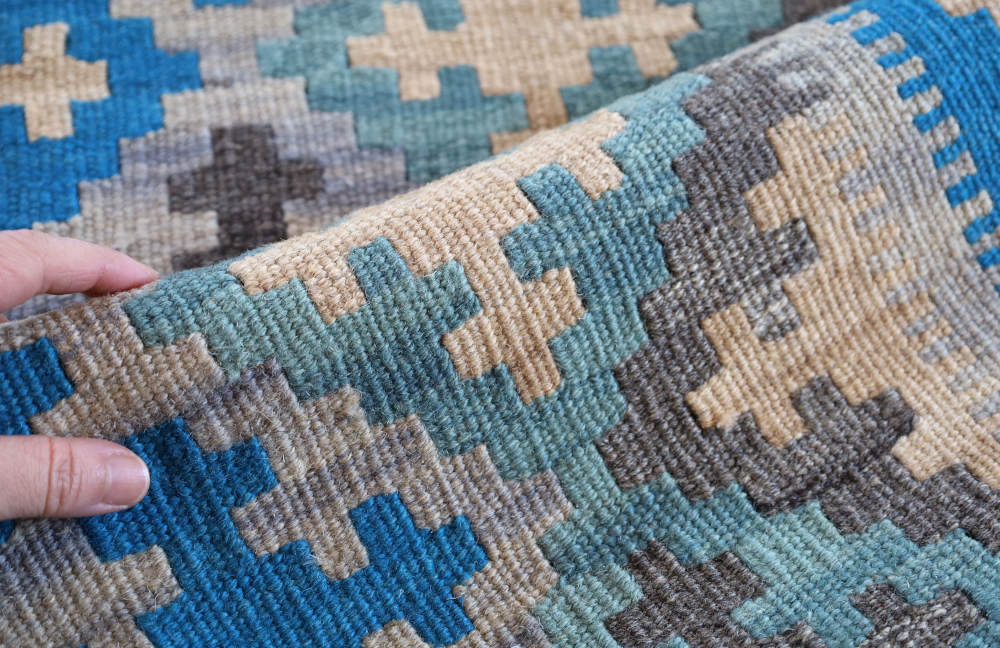 キリム玄関マット　イラン・シーラーズ産　124×84cm 部分画像4