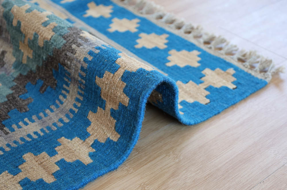 キリム玄関マット　イラン・シーラーズ産　124×84cm 部分画像6