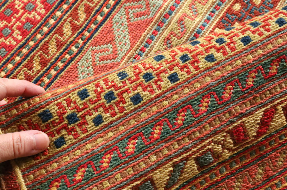 キリム玄関マット　イラン・ダシュテモガン産　95×80cm 部分画像4