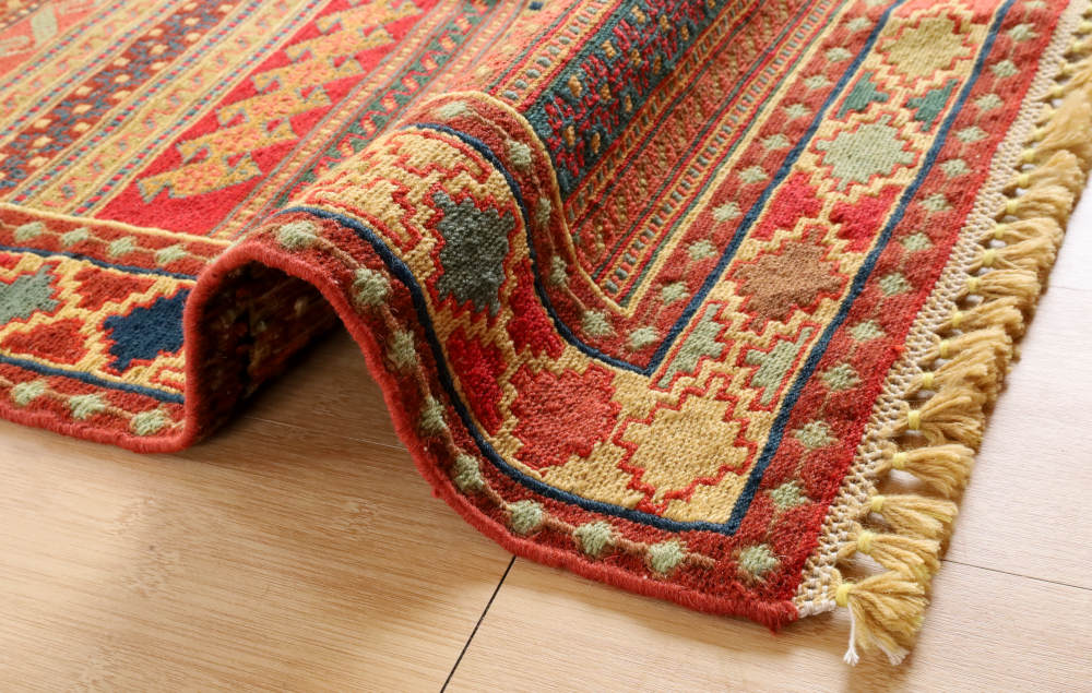 キリム玄関マット　イラン・ダシュテモガン産　95×80cm 部分画像6