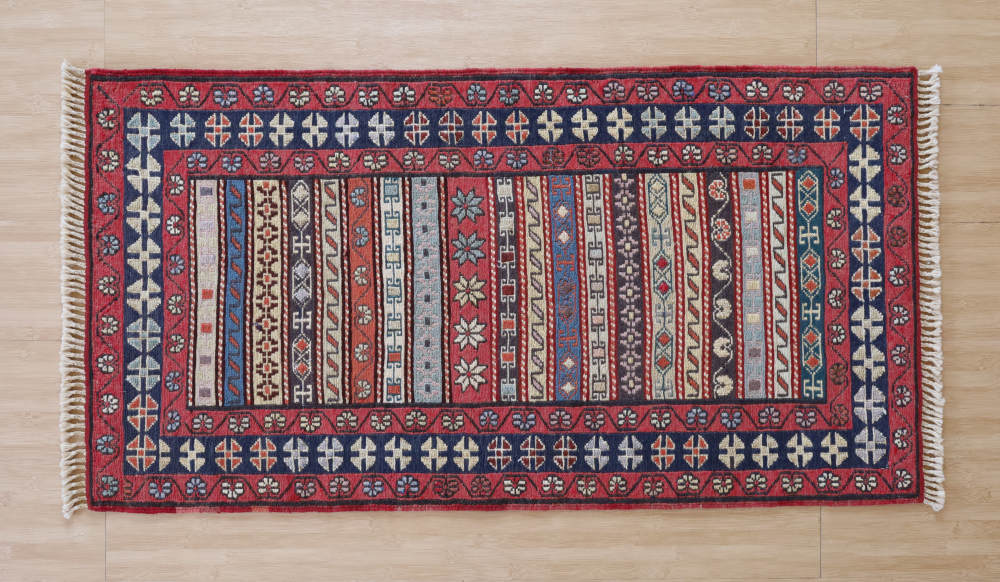 キリム玄関マット　イラン・ダシュテモガン産　107×56cm 部分画像1