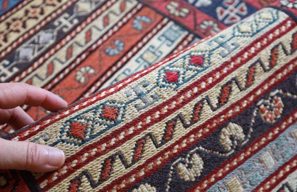 キリム玄関マット　イラン・ダシュテモガン産　107×56cm 部分画像4