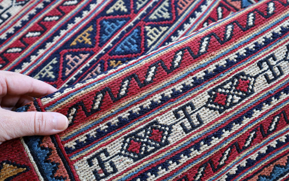 キリム玄関マット　イラン・ダシュテモガン産　102×54cm 部分画像4